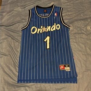 NBA vintage Orlando Magic Penny Hardaway pinstripe jersey stitched size M